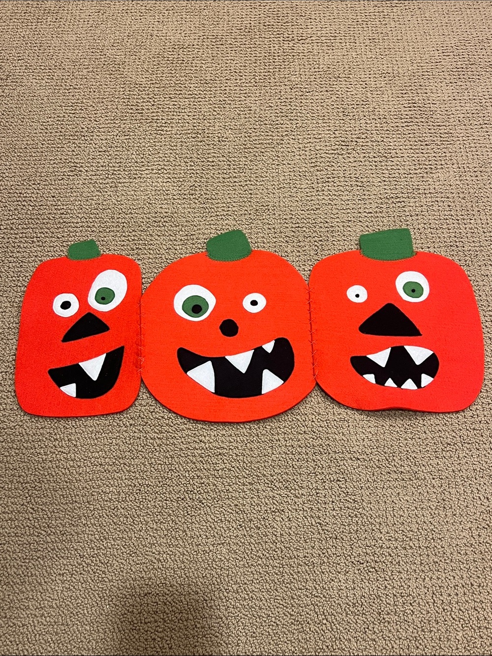 Felted Halloween Table Runner